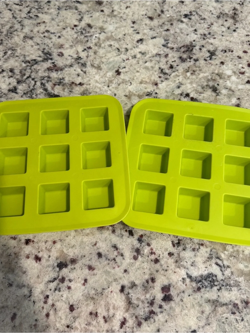 Ikea Lime Green Ice Cube Trays - Set of 2